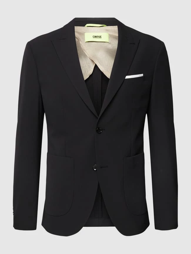 Schlussverkauf ? Cinque 2-Knopf-Sakko Mit Reverskragen Modell 'CiDrago' - Schwarz ? 2 Schlussverkauf ? Cinque 2-Knopf-Sakko Mit Reverskragen Modell 'CiDrago' - Schwarz ? – Bild 2