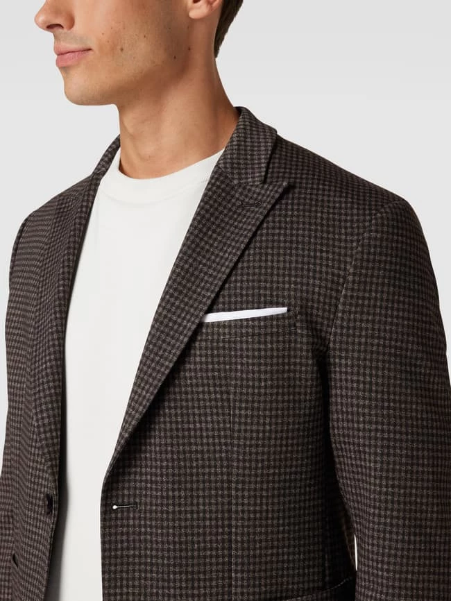 Bestes Angebot ? Cinque 2-Knopf-Sakko Mit Vichy-Karo Modell 'CiDrago' - Mittelbraun ? 3 Bestes Angebot ? Cinque 2-Knopf-Sakko Mit Vichy-Karo Modell 'CiDrago' - Mittelbraun ? – Bild 3