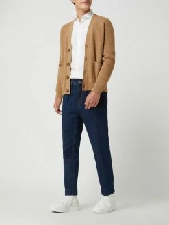 Rabatt ? CG - Club Of Gents Bundfaltenhose Aus Baumwolle Modell 'Noble' - Marineblau ?