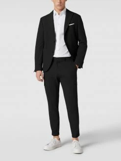 Schlussverkauf ? Cinque 2-Knopf-Sakko Mit Reverskragen Modell 'CiDrago' - Schwarz ?