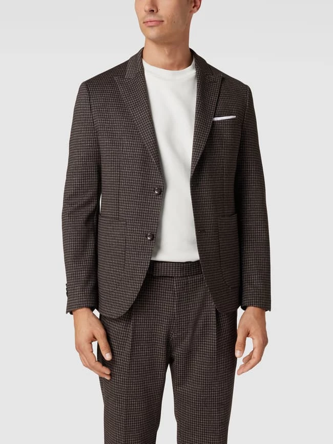 Bestes Angebot ? Cinque 2-Knopf-Sakko Mit Vichy-Karo Modell 'CiDrago' - Mittelbraun ? 4 Bestes Angebot ? Cinque 2-Knopf-Sakko Mit Vichy-Karo Modell 'CiDrago' - Mittelbraun ? – Bild 4