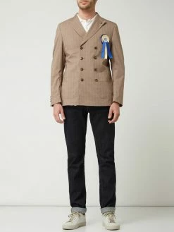 Bestes Angebot ⌛ CG - Club Of Gents Slim Fit Sakko Mit 2-reihiger Knopfleiste - 'Savile Row' - Rostrot ?