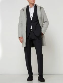 Neu ? Strellson Slim Fit 2-Knopf-Sakko Mit Gitterkaro Modell 'Allen' - Marineblau ?