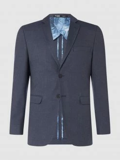 Bestpreis ? Selected Homme Slim Fit 2-Knopf-Sakko Mit Stretch-Anteil Modell 'Mylologan' - Blau ⭐