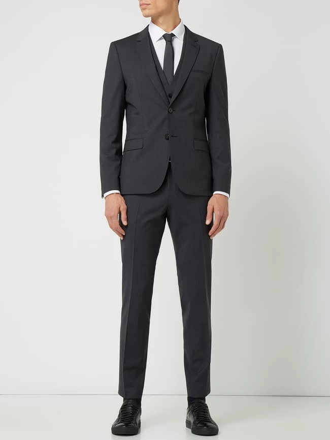 Neu ? HUGO Extra Slim Fit 2-Knopf-Sakko Mit Stretch-Anteil Modell 'Arti' - Silber ? 1 Neu ? HUGO Extra Slim Fit 2-Knopf-Sakko Mit Stretch-Anteil Modell 'Arti' - Silber ?