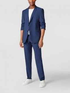 Neu ? Strellson Slim Fit 2-Knopf-Sakko Aus Reiner Schurwolle - Blau ?