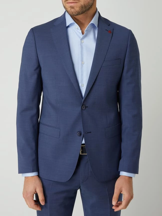 Bestpreis ? Roy Robson Slim Fit 2-Knopf-Sakko Aus Schurwolle 'Techno Suit' - Blau ? 4 Bestpreis ? Roy Robson Slim Fit 2-Knopf-Sakko Aus Schurwolle 'Techno Suit' - Blau ? – Bild 4