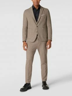 Blitzangebot ? Cinque Slim Fit 2-Knopf-Sakko Mit Strukturmuster Modell 'CiUno' - Sand ?