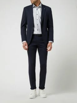 Schlussverkauf ? DIGEL Modern Fit 2-Knopf-Sakko Aus Jersey Modell 'Edison' - Marineblau ?