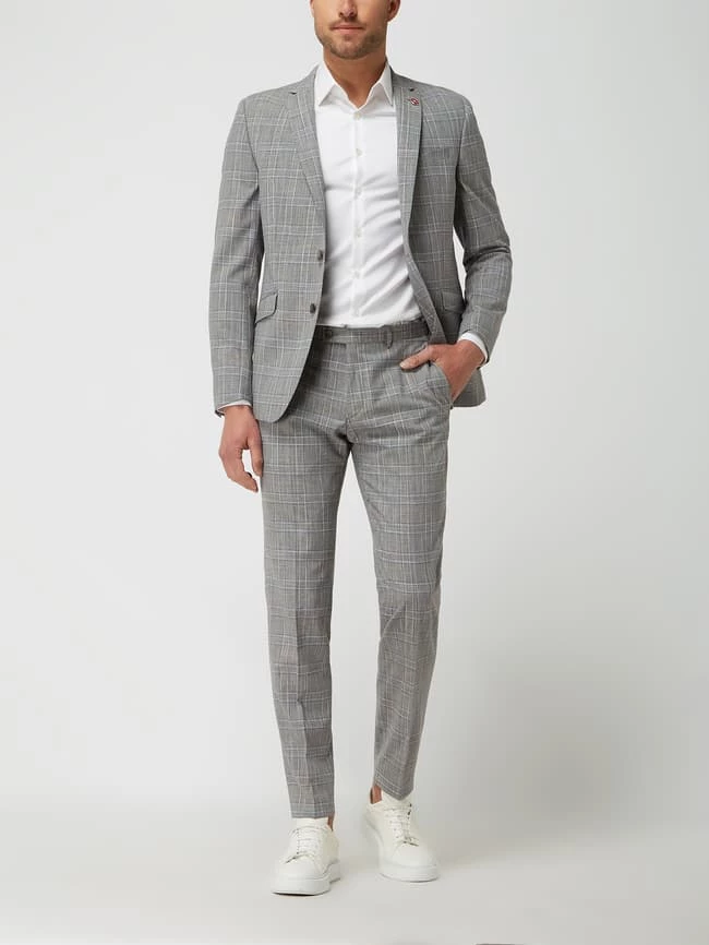 Großhandel ⭐ DIGEL Slim Fit 2-Knopf-Sakko Mit Leinen-Anteil Modell 'Rod' - Mittelgrau ⭐ 1 Großhandel ⭐ DIGEL Slim Fit 2-Knopf-Sakko Mit Leinen-Anteil Modell 'Rod' - Mittelgrau ⭐