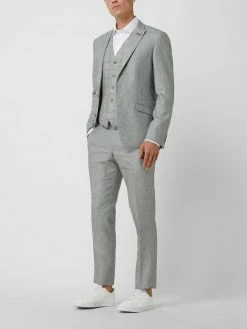 Tommy Hilfiger Store 20 Besorgen ⭐ Atelier Torino 2-Knopf-Sakko Aus Leinenmischung Modell 'Taddero' - Lindgrün ❤️