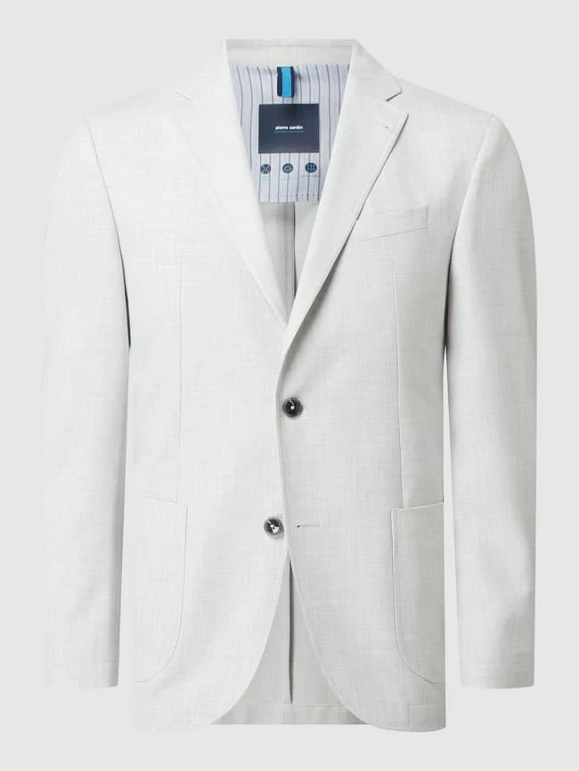 Besorgen ? Pierre Cardin 2-Knopf-Sakko Mit Stretch-Anteil Modell 'Manel' - 'Futureflex' - Silber Meliert ? 2 Besorgen ? Pierre Cardin 2-Knopf-Sakko Mit Stretch-Anteil Modell 'Manel' - 'Futureflex' - Silber Meliert ? – Bild 2