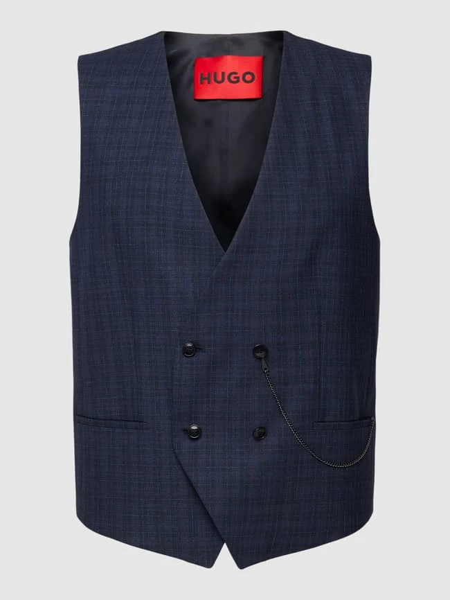 Angebote ? HUGO Weste Mit Glencheck-Muster Modell 'Vin' - Marineblau ? 1 Angebote ? HUGO Weste Mit Glencheck-Muster Modell 'Vin' - Marineblau ?