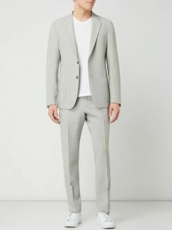 Neu ? Strellson Slim Fit 2-Knopf-Sakko Aus Seersucker Modell 'Acon' - Hellgrau ?