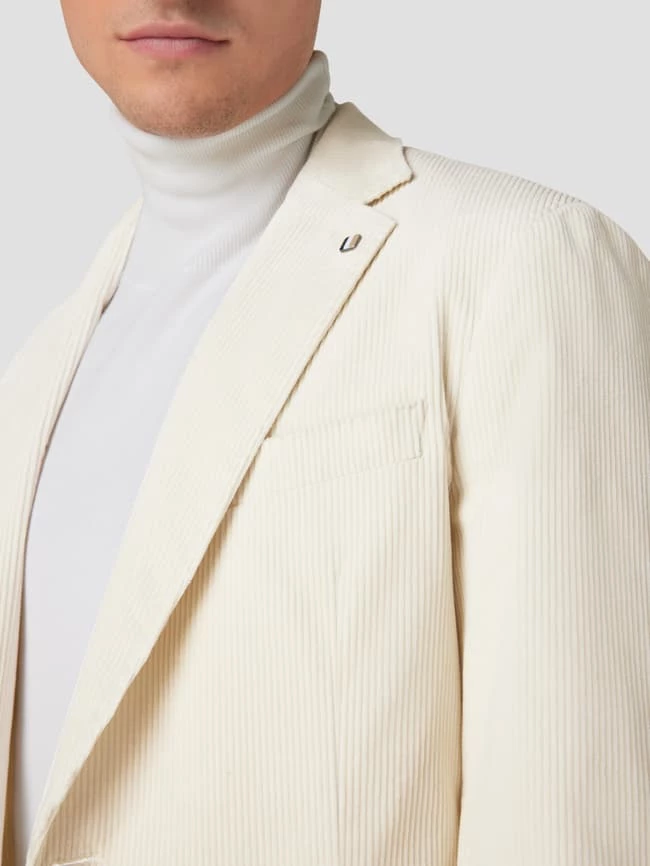 Schlussverkauf ? BOSS Slim Fit 2-Knopf-Sakko Aus Cord Modell 'Hanry' - Offwhite ? 3 Schlussverkauf ? BOSS Slim Fit 2-Knopf-Sakko Aus Cord Modell 'Hanry' - Offwhite ? – Bild 3