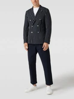 Brandneu ? BOSS Slim Fit Sakko Mit Doppelreihiger Knopfleiste Modell 'Hanry' - Marineblau ?