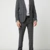 Besorgen ? MCNEAL Slim Fit 2-Knopf-Sakko Mit Gitterkaro - Mittelgrau ?