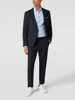 Auslauf ? Cinque Slim Fit 2-Knopf-Sakko Mit Kissing Buttons Modell 'CiDati' - Marineblau ?