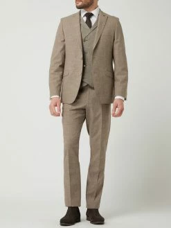 Aktion ❤️ Atelier Torino 2-Knopf-Sakko Mit Leinen-Anteil Modell 'Tizian' - Beige ⌛