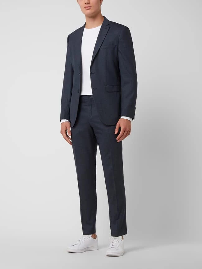 Schlussverkauf ? Selected Homme Slim Fit 2-Knopf-Sakko Mit Stretch-Anteil Modell 'Timelogan' - Dunkelblau ❤️ 1 Schlussverkauf ? Selected Homme Slim Fit 2-Knopf-Sakko Mit Stretch-Anteil Modell 'Timelogan' - Dunkelblau ❤️