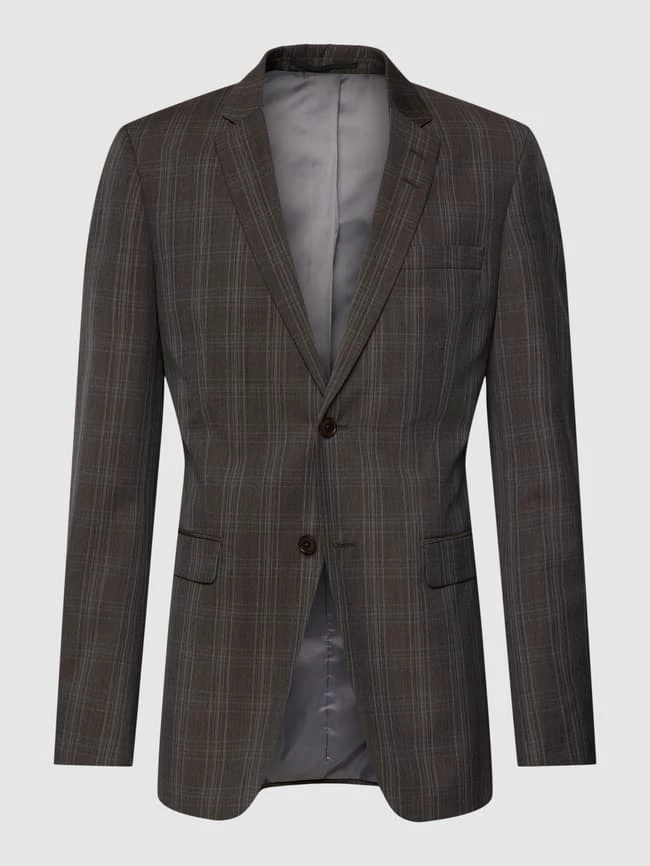 Brandneu ⭐ Tiger Of Sweden Sakko Mit Allover-Muster Modell 'Jerrets' - Dunkelbraun ? 2 Brandneu ⭐ Tiger Of Sweden Sakko Mit Allover-Muster Modell 'Jerrets' - Dunkelbraun ? – Bild 2