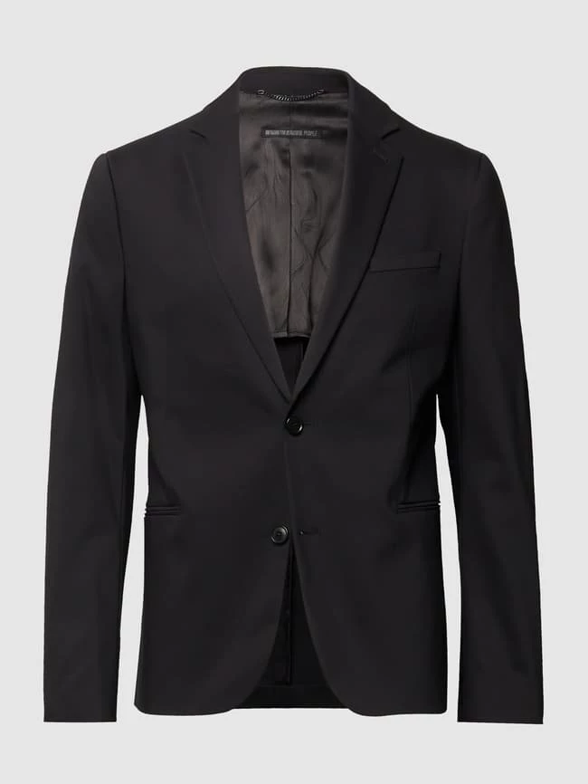 Neu ? Drykorn Slim Fit 2-Knopf-Sakko Mit Stretch-Anteil Modell 'Hurley' - Schwarz ? 2 Neu ? Drykorn Slim Fit 2-Knopf-Sakko Mit Stretch-Anteil Modell 'Hurley' - Schwarz ? – Bild 2