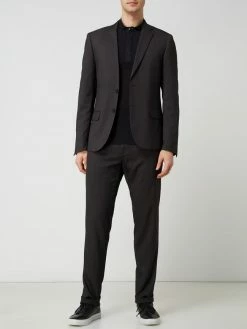 Tommy Hilfiger Store 12 Top 10 ⭐ Antony Morato Slim Fit 2-Knopf-Sakko Mit Stretch-Anteil Modell 'Bonnie' - Schwarz ❤️