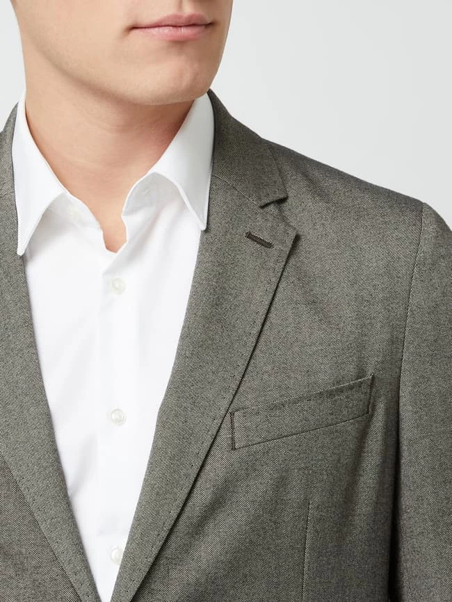 Schlussverkauf ? S.Oliver BLACK LABEL 2-Knopf-Sakko Mit Stretch-Anteil - Mittelgrau ? 3 Schlussverkauf ? S.Oliver BLACK LABEL 2-Knopf-Sakko Mit Stretch-Anteil - Mittelgrau ? – Bild 3