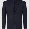 Brandneu ⌛ Selected Homme 2-Knopf-Sakko Mit Stretch-Anteil - Marineblau ?