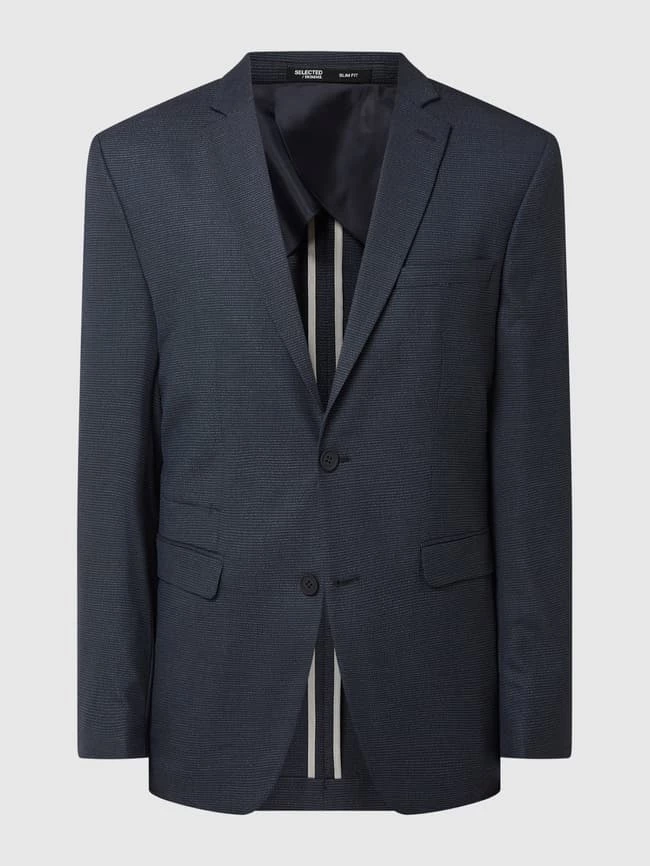 Schlussverkauf ? Selected Homme Slim Fit 2-Knopf-Sakko Mit Stretch-Anteil Modell 'Timelogan' - Dunkelblau ❤️ 2 Schlussverkauf ? Selected Homme Slim Fit 2-Knopf-Sakko Mit Stretch-Anteil Modell 'Timelogan' - Dunkelblau ❤️ – Bild 2