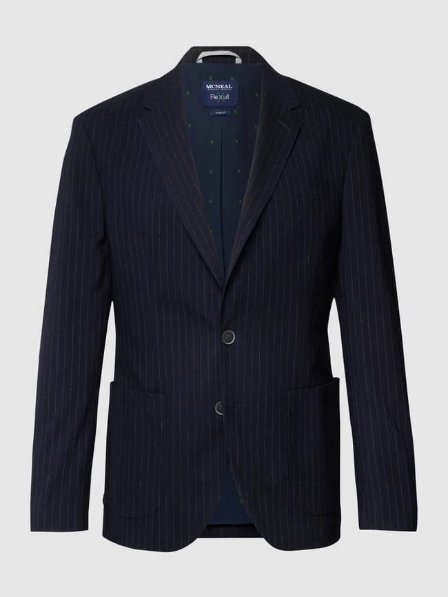 Top 10 ? MCNEAL 2-Knopf-Sakko Mit Nadelstreifen - Marineblau ? 2 Top 10 ? MCNEAL 2-Knopf-Sakko Mit Nadelstreifen - Marineblau ? – Bild 2