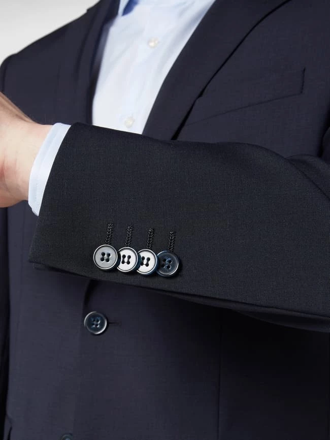 Auslauf ? Daniel Hechter Modern Fit 2-Knopf-Sakko Mit Stretch-Anteil - Marineblau ? 3 Auslauf ? Daniel Hechter Modern Fit 2-Knopf-Sakko Mit Stretch-Anteil - Marineblau ? – Bild 3