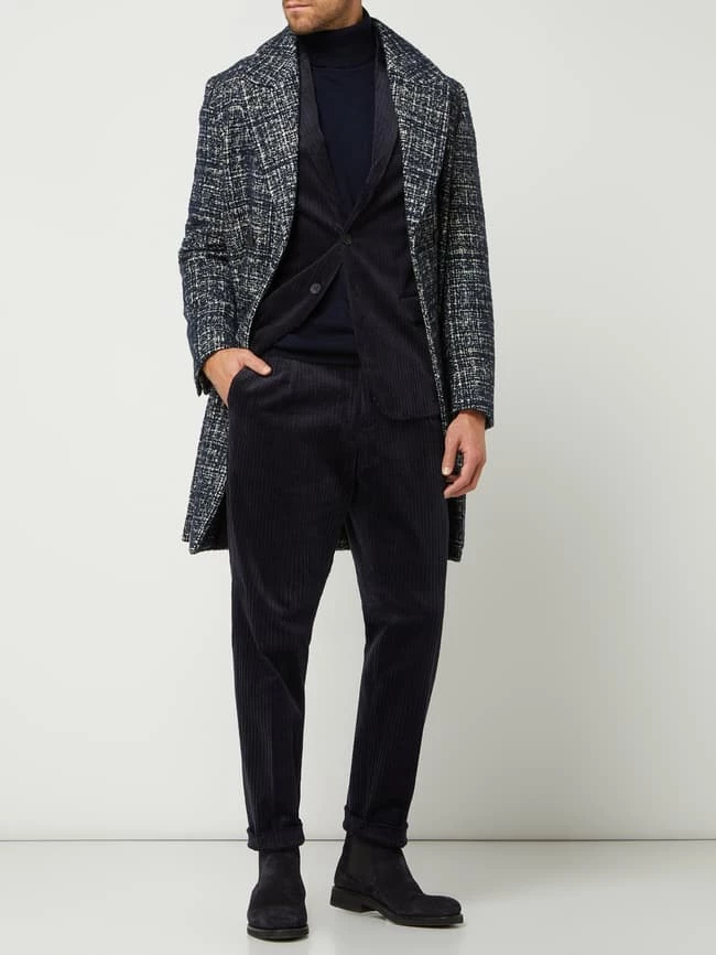 Bestpreis ? Antony Morato Slim Fit 2-Knopf-Sakko Aus Cord 'Zelda' - Marineblau ? 1 Bestpreis ? Antony Morato Slim Fit 2-Knopf-Sakko Aus Cord 'Zelda' - Marineblau ?