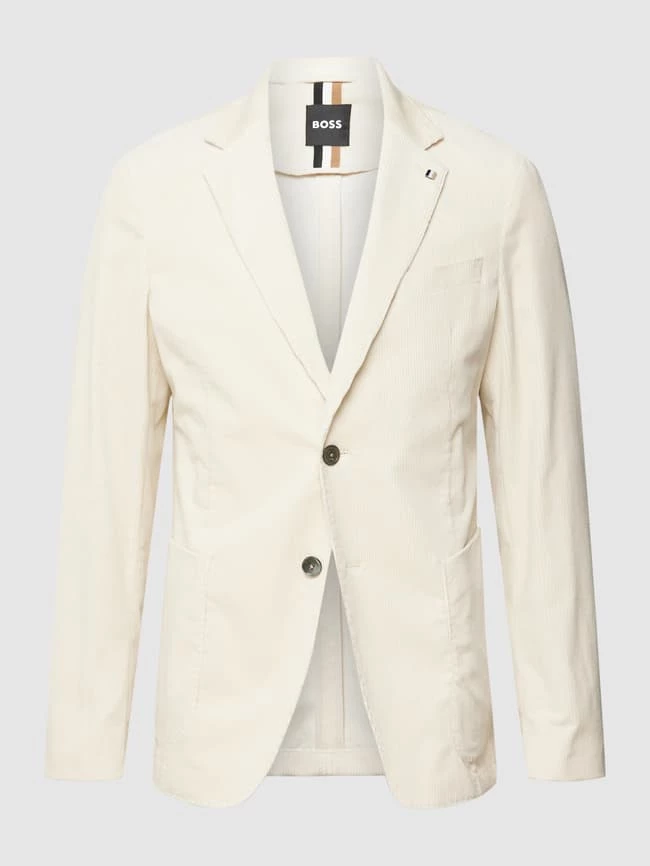 Schlussverkauf ? BOSS Slim Fit 2-Knopf-Sakko Aus Cord Modell 'Hanry' - Offwhite ? 2 Schlussverkauf ? BOSS Slim Fit 2-Knopf-Sakko Aus Cord Modell 'Hanry' - Offwhite ? – Bild 2