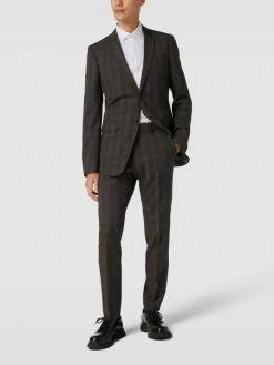 Brandneu ⭐ Tiger Of Sweden Sakko Mit Allover-Muster Modell 'Jerrets' - Dunkelbraun ?