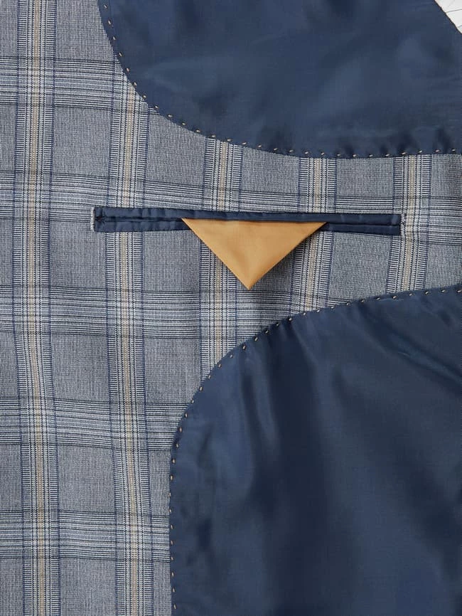 Auslauf ✔️ Selected Homme Slim Fit 2-Knopf-Sakko Mit Viskose-Anteil Modell 'Logan' - Hellblau ? 4 Auslauf ✔️ Selected Homme Slim Fit 2-Knopf-Sakko Mit Viskose-Anteil Modell 'Logan' - Hellblau ? – Bild 4