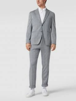 Aktion ? BOSS Regular Fit 2-Knopf-Sakko Mit Karomuster - Blau ?