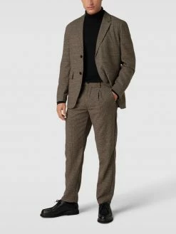 Besorgen ? Selected Homme 2-Knopf-Sakko Mit Hahnentrittmuster Modell 'REG-TROY BLZ' - Mittelbraun ❤️