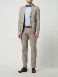 Aktion ❤️ CG - Club Of Gents Slim Fit 2-Knopf-Sakko Mit Leinen-Anteil Modell 'Consti' - Hellbraun ?