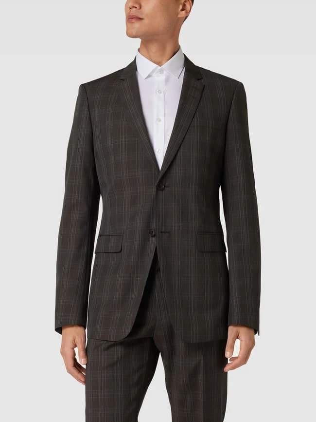 Brandneu ⭐ Tiger Of Sweden Sakko Mit Allover-Muster Modell 'Jerrets' - Dunkelbraun ? 4 Brandneu ⭐ Tiger Of Sweden Sakko Mit Allover-Muster Modell 'Jerrets' - Dunkelbraun ? – Bild 4