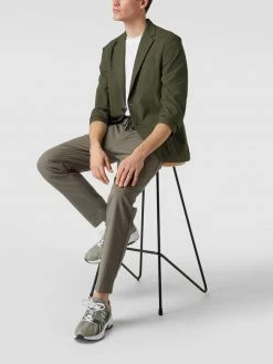 Billig ? BOSS Slim Fit 2-Knopf-Sakko Mit Reverskragen - Olivgrün ?