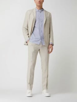 Bester Verkauf ✔️ Carl Gross 2-Knopf-Sakko Aus Leinenmischung Modell 'Taivo' - Beige ⭐