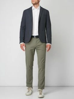 Neu ? Selected Homme Slim Fit 2-Knopf-Sakko Mit Webmuster - Blau ?