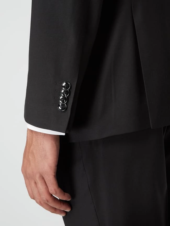 Besorgen ? Christian Berg Men Slim Fit 2-Knopf-Sakko Mit Webmuster - Schwarz ? 5 Besorgen ? Christian Berg Men Slim Fit 2-Knopf-Sakko Mit Webmuster - Schwarz ? – Bild 5