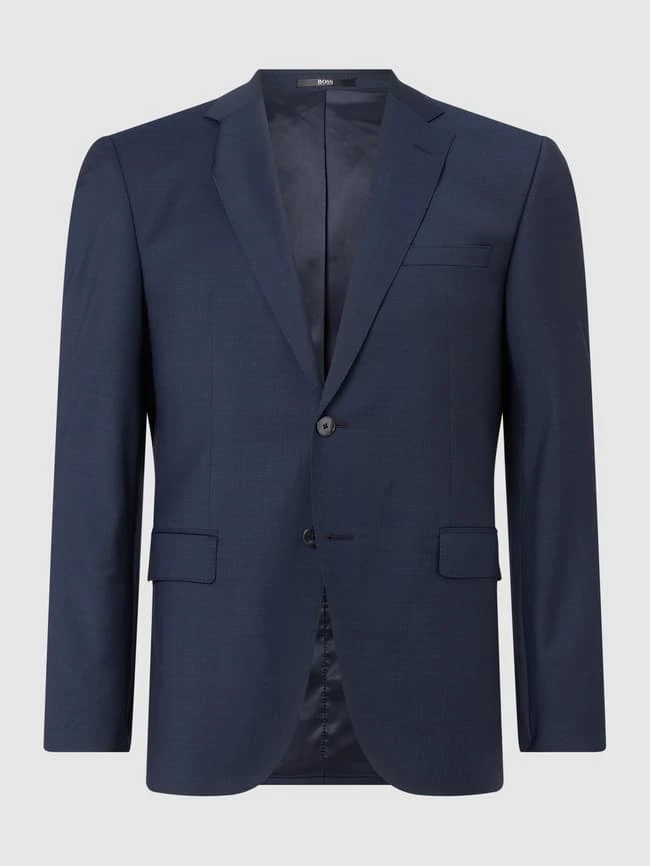 Blitzangebot ✔️ BOSS Regular Fit 2-Knopf-Sakko Aus Schurwollmischung Modell 'Jasper' - Marineblau ? 1 Blitzangebot ✔️ BOSS Regular Fit 2-Knopf-Sakko Aus Schurwollmischung Modell 'Jasper' - Marineblau ?