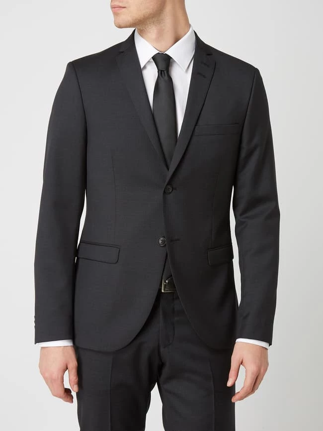 Schlussverkauf ? Tiger Of Sweden Slim Fit 2-Knopf-Sakko Aus Wolle Modell 'Jil' - Dunkelgrau ? 4 Schlussverkauf ? Tiger Of Sweden Slim Fit 2-Knopf-Sakko Aus Wolle Modell 'Jil' - Dunkelgrau ? – Bild 4