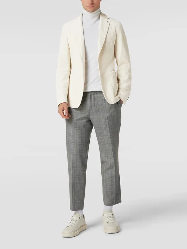 Schlussverkauf ? BOSS Slim Fit 2-Knopf-Sakko Aus Cord Modell 'Hanry' - Offwhite ? 1 Schlussverkauf ? BOSS Slim Fit 2-Knopf-Sakko Aus Cord Modell 'Hanry' - Offwhite ?