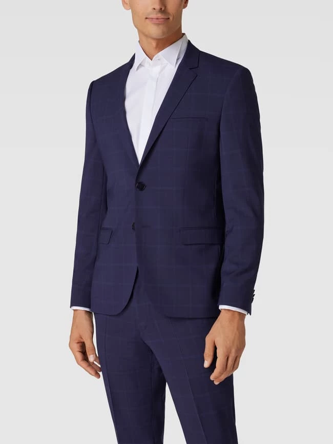 Neu ? HUGO Extra Slim Fit 2-Knopf-Sakko Mit Karomuster Modell 'Arti' - Royalblau ? 4 Neu ? HUGO Extra Slim Fit 2-Knopf-Sakko Mit Karomuster Modell 'Arti' - Royalblau ? – Bild 4