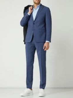 Bestpreis ? Roy Robson Slim Fit 2-Knopf-Sakko Aus Schurwolle 'Techno Suit' - Blau ?