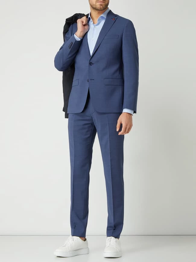 Bestpreis ? Roy Robson Slim Fit 2-Knopf-Sakko Aus Schurwolle 'Techno Suit' - Blau ? 1 Bestpreis ? Roy Robson Slim Fit 2-Knopf-Sakko Aus Schurwolle 'Techno Suit' - Blau ?